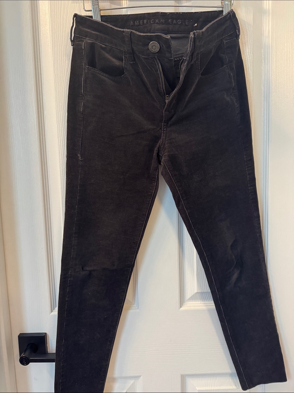American Eagle Outfitters Black Skinny Corduroy Jeans